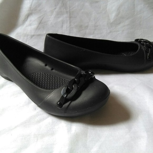 Crocs Gianna Link Ballet Flats Size 6 - Picture 2 of 4